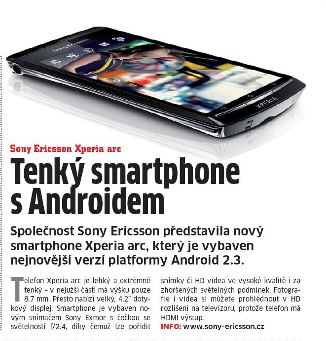 Sony Ericsson Xperia arc